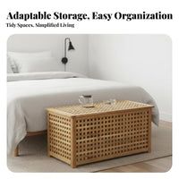 Nordic Design Woven Drum Table Multi-Functional Storage Stool Can Be Used as a Seat Household Furniture Easy to Clean for Guesthouse Owners, Interior Decorators, Apartment Dwellers, Living Room, Bedroom, Entryway, Study