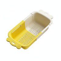 Adjustable Length Telescopic Dish Drainer Multi-Purpose Retractable Dish Drying Rack Space-Saving