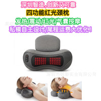 Red Light Heating Massage Neck Pillow with Airbag