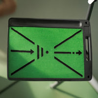 Velvet Golf Hitting Mat with Ball Tray Compact Golf Hitting Mat with Rubber Base Portable Non-Slip for Golfers, Beginners, Home, Backyard