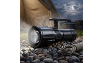 Battery Indicator Rechargeable Handheld Searchlight Side Button Zoom Searchlight Shoulder Strap Portable LED Beam Light Charging Cable