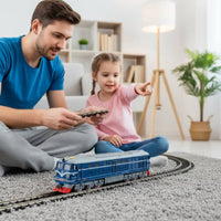 Realistic Motor Locomotive Toy Detailed Electric Model Locomotive Easy Train Set Low Maintenance for Collectors, Tabletop Layouts