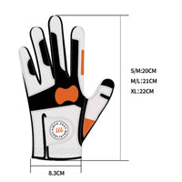 Grip Training Golf Glove Close-Fitting Golf Glove with Textured Grip Elasticated Wrist for Golfers, Beginners, Swing Alignment