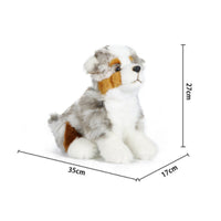 Australian Herder Stuffed Dog Detailed Australian Herder Stuffed Dog Toy for Nursery