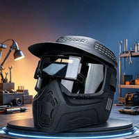Splash Resistant Auto-Darkening Metalworking Helmet Eye Protection Auto-Darkening Metalworking Mask Lightweight Safety Gear Insulation for Garage