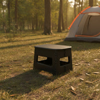 Portable Toilet with Lid Easy to Clean Foldable Stool with Lid Lidded for Travel