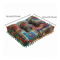 Tufted Floor Pillow Soft Padded Quilted Seat Cushion Tatami Cushion for Bay Window, Sofa