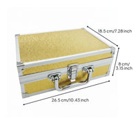 Ear Picking Tool Case Multi-Compartment Aluminum Tool Briefcase for Travel