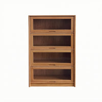 Dollhouse Storage Cabinet Wooden Miniature Display Cabinet Rectangular Cupboard for Miniaturists