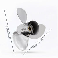 Propeller with Splined Hub Outboards Propeller Easy to Install for Marine Use