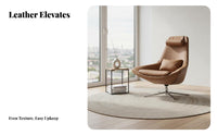 Sail Design Rotating Chair Nordic and Theme Single Sofa Soft Padded Padding Statement Piece for Adults, Balcony