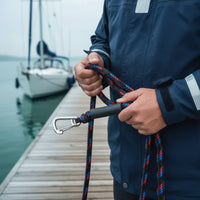 Stretch Mooring Cord with Hook Stretchable Elastic Boat Rope High Strength Stretch Mooring Rope for Kayakers, Anchoring, Temporary Docking