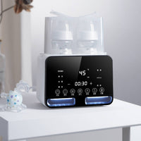 2-in-1 Bottle Warmer with Sterilizer Digital Bottle Warmer Countertop Compact for Newborns