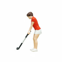 Micro Landscape Decor 1:64 Golf Miniatures Vivid Poses 1:64 Golfer Figures Realistic Pose Golf Player Miniatures Detailed Painted for Model Makers, Sand Table