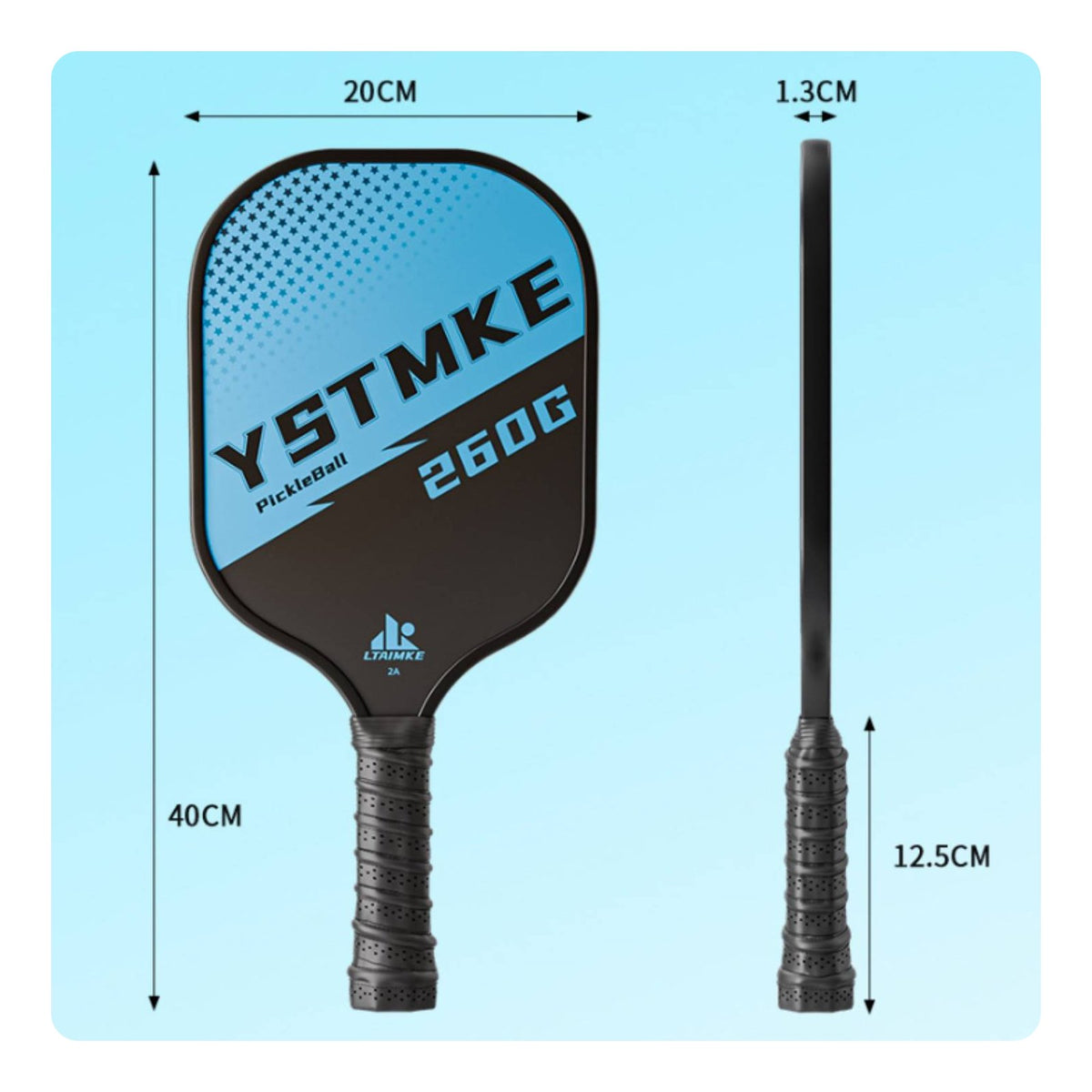 Indoor & Outdoor Use Kids Pickleball Paddle Easy to Learn Pickleball Paddle Anti-Slip Sweat-Absorbent Grip for Family, Backyard, Park, Beach