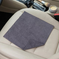 Super Absorbent Microfibre Cloth and 400gsm Car Drying Towel, 40x40cm Microfibre Cloth for Car Cleaning, Thick 21S AB Yarn High-Low Pile Design