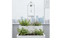 Bird Top Plant Support Scrolling Ornamentation Bell Hanging Plant Support Easy to Install Weather-Resistant
