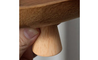 Compact Oval Tray with Legs Decorative Elevated Wooden Tray Elegant Smooth for Coffee Table