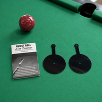 Billiard Aiming Practice Sticker for Eight-Ball and Nine-Ball, Imaginary Ball Training Aid for American and English Pool Tables