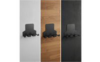 Bar Wall Rack Multi-Slot Metal Rack with Cradles Wall Mount Bar Hanger Compact Barbell Holder Space-Saving for Home Gym Owners