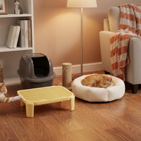 Long-Lasting Cat Litter Mat Waterproof Cat Litter Trapping Mat Large Capacity Pet Supplies Detachable Legs for Kittens
