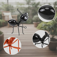 4 Pieces Creature Figurine Cute Metal Sculpture Whimsical Yard Art for Gardeners, Collectors, Garden, Patio, Tabletop