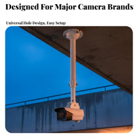 Security Camera Extender Pole Aluminum Alloy Construction Telescopic Camera Pole
