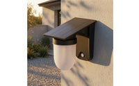 Frosted Light Spreader Wireless Control Solar Wall Light Solar Wall Light for Garden, Courtyard, Doorway