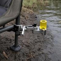 Universal Fishing Chair Accessory Mount for Bait Tray, Rod Holder, or Keepnet - Aluminum Alloy