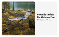 Adjustable Ground Chair Foldable Design Portable Seat Lightweight Outdoor Furniture for Beach& proceeders, Travelers, Fishing, Picnics, Travel