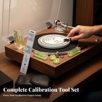 Playback Tip Force Scale and VTA Azimuth Ruler Kit High Precision VTA Azimuth Alignment Ruler Improves Sound Quality Vinyl Record Player Alignment