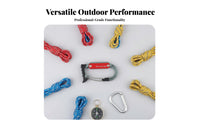 High-Strength Aluminum Alloy Detachable Harness Gear Hook Lightweight Work Safety Belt Equipment Rack Multi-Functional Climbing Tool Holder Single-Handed-Hand Operation for Climbers, Rescue Personnel, Outdoor Enthusiasts, Mountaineering, Facade Cleaning
