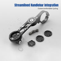Bike Computer Mount, Adjustable Aluminum Alloy, Outdoor Trail Cycling Accessory, Compatible with Sports Camera & Headlight