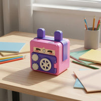 Cartoon Password Teaches Saving Password Money Box Great Savings Tokens and Bill Bank for Preschoolers
