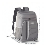 Soft-Sided Cooler Backpack with Side Pockets Padded Backpack Cooler with Side Pockets Zippered Bag Lightweight for Camping