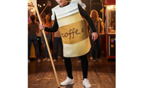 Coffee Cup Costume Full-Body Cup-Shaped Costume Rounded Cylindrical for Adults