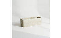 Slim Long Rectangular Planter Box Modern Ribbed Planter Stylish Trough Elegant for Windowsill, Balcony, Tabletop