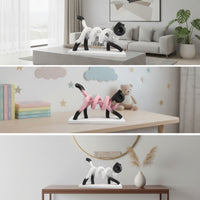 Cat Figurine Abstract Cat Statue Modern Tabletop Ornament for Art Lovers