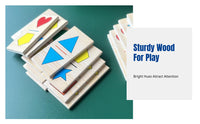 Wooden Creature Tile Game, Preschool Blocks, Colorful Shape Matching, Early Learning Game