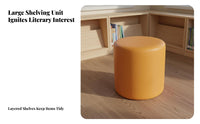 Built-in Storage curved-Shaped book storage unit Sofa Multi-Functional Design kids' literary corner Spacious Cubbies children's Furniture Rounded Corners for Preschoolers, Librarians, Library, Preschool, Daycare Center, Playroom