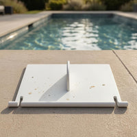 Flat Rectangular Replacement Skimmer Door Flap Hinge-Style Pool Skimmer Door Flap White Mounting Tabs