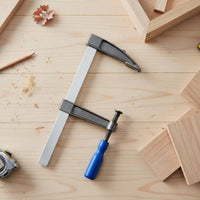 Effortless Adjustment F-Clamp Anti-Rust Woodworking F-Clamp Corrosion-Resistant Clamping Device Safeguarding Jaw Pads for Woodworkers, Workshop, Construction Site