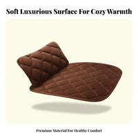 3 Pieces Non-Slip Car Seat Cushion Set Thickened Velvety Car Seat Cover Set Warm for Commuters, Passengers, Cold Weather, Daily Commute