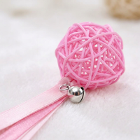 Colorful Interactive Cat Toys, Rattan Ball with Ribbons, Cat Toy Balls for Kittens, Playing Chewing Toy Cat, Cat Owner Gift, Cat Lover Present