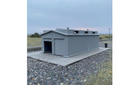 1/160 Railroad Shed DIY N Scale Train Depot Diorama Piece Miniature Rail Warehouse