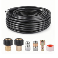 Pressure Washer Hose with Sewer-Clearing Nozzle Pressure Washer Hose with Nozzles Resistant for Homeowners, Home Maintenance