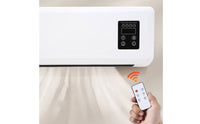 Wall-Mounted Electric Heater Dark Panel Panel Electric Wall Heater Rectangular Home Heating