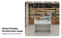 Compact Design Small Currency Ier Desk Sturdy Construction Retail Checkout Counter Easy to Clean Small Currency Ier Table Scratch Resistant for Receptionists, Business Owners, Office Reception, Boutique, Medical Office, Restaurant