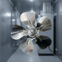 Impeller-Style Metal Fan Blade Curved Replacement Fan Blade Easy to Install Long-Lasting for Ventilation