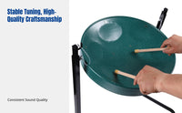 Handpan Drum, 8-Note Steel Tongue Drum, Percussion, Professional, 40.3cm, Full Set